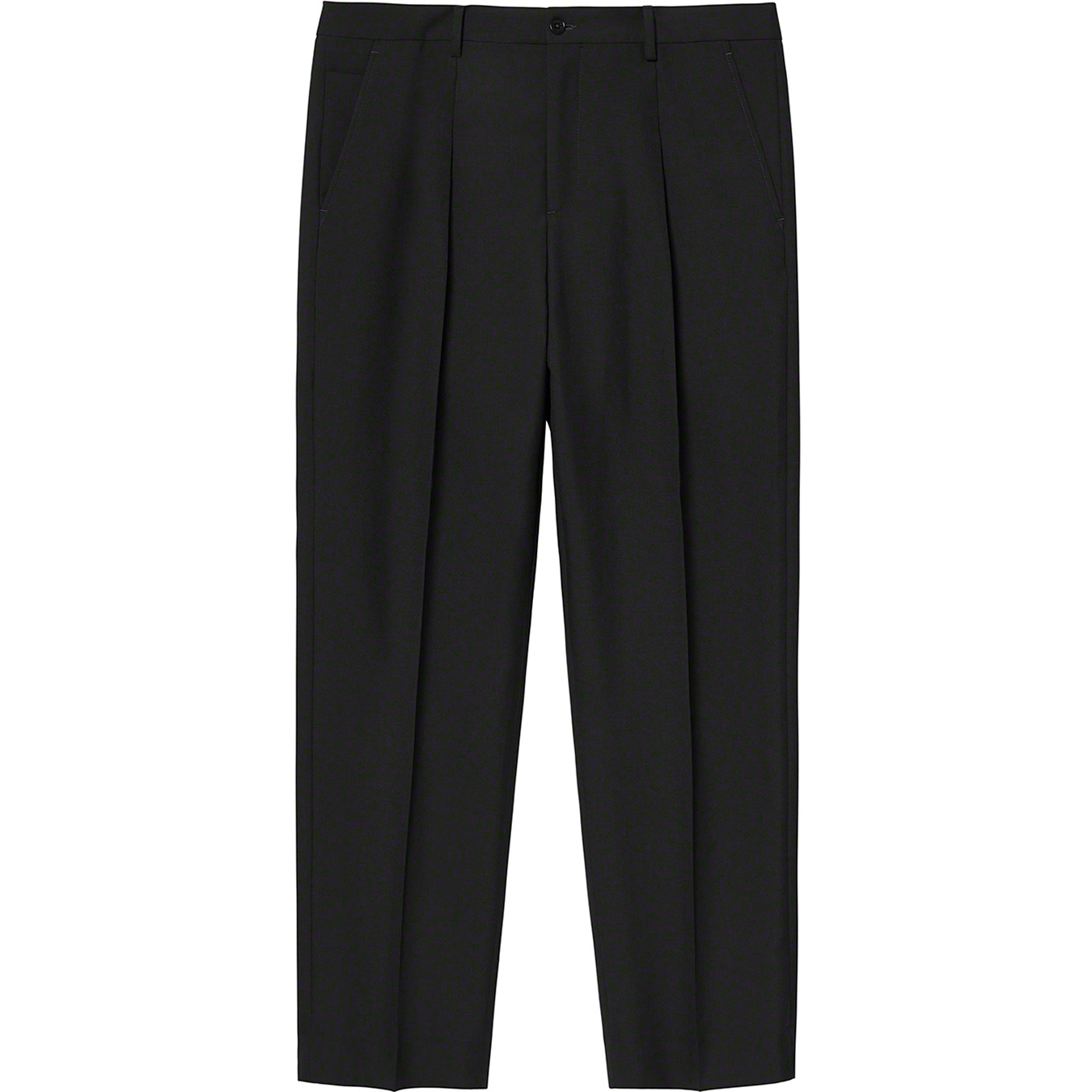 メンズ黒 34 Supreme Pleated Trouser Pant 21SS - sea.org.sz