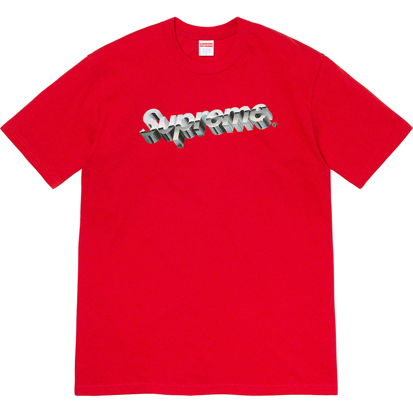 Supreme  20ss Chrome logo Tee Lサイズ