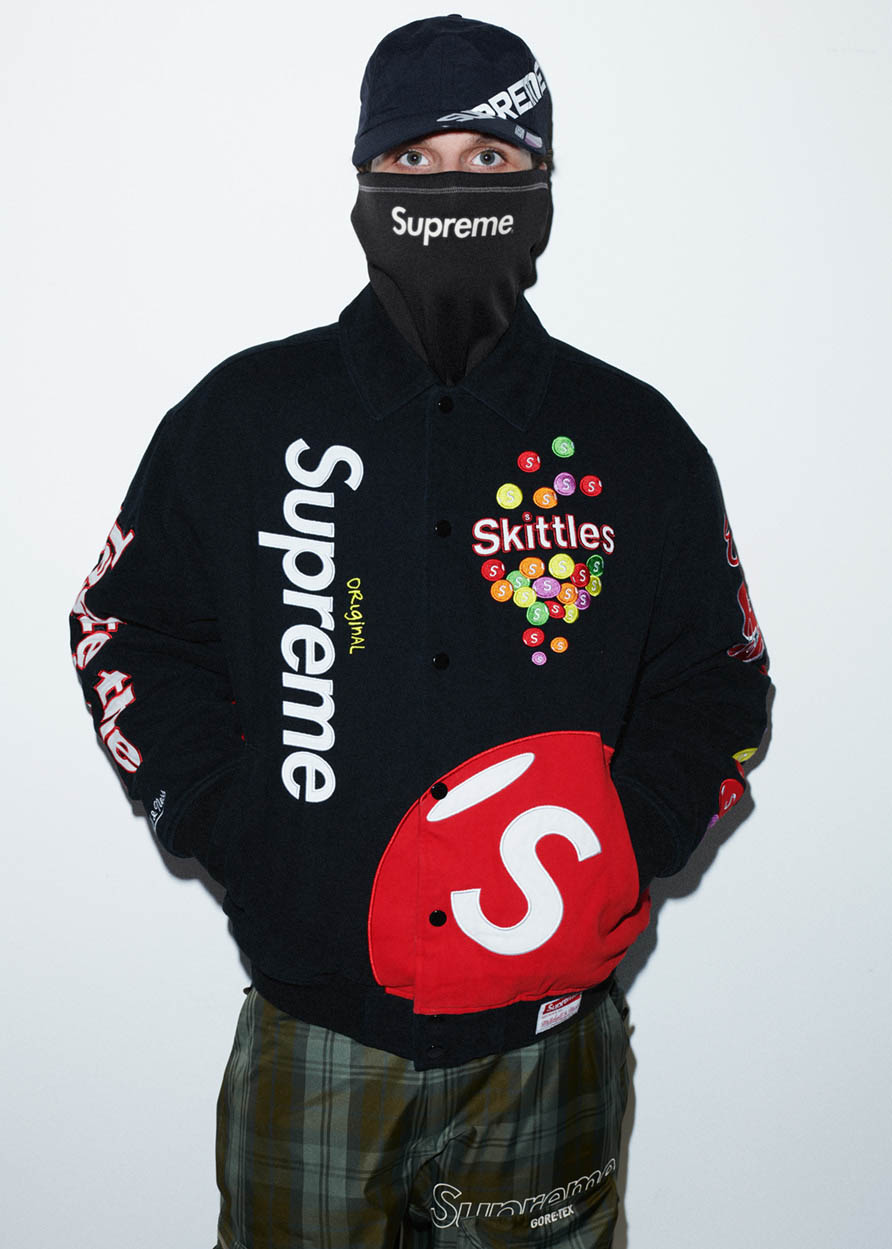 Supreme®/Skittles®/Mitchell & Ness® Varsity Jacket | Supreme 21fw