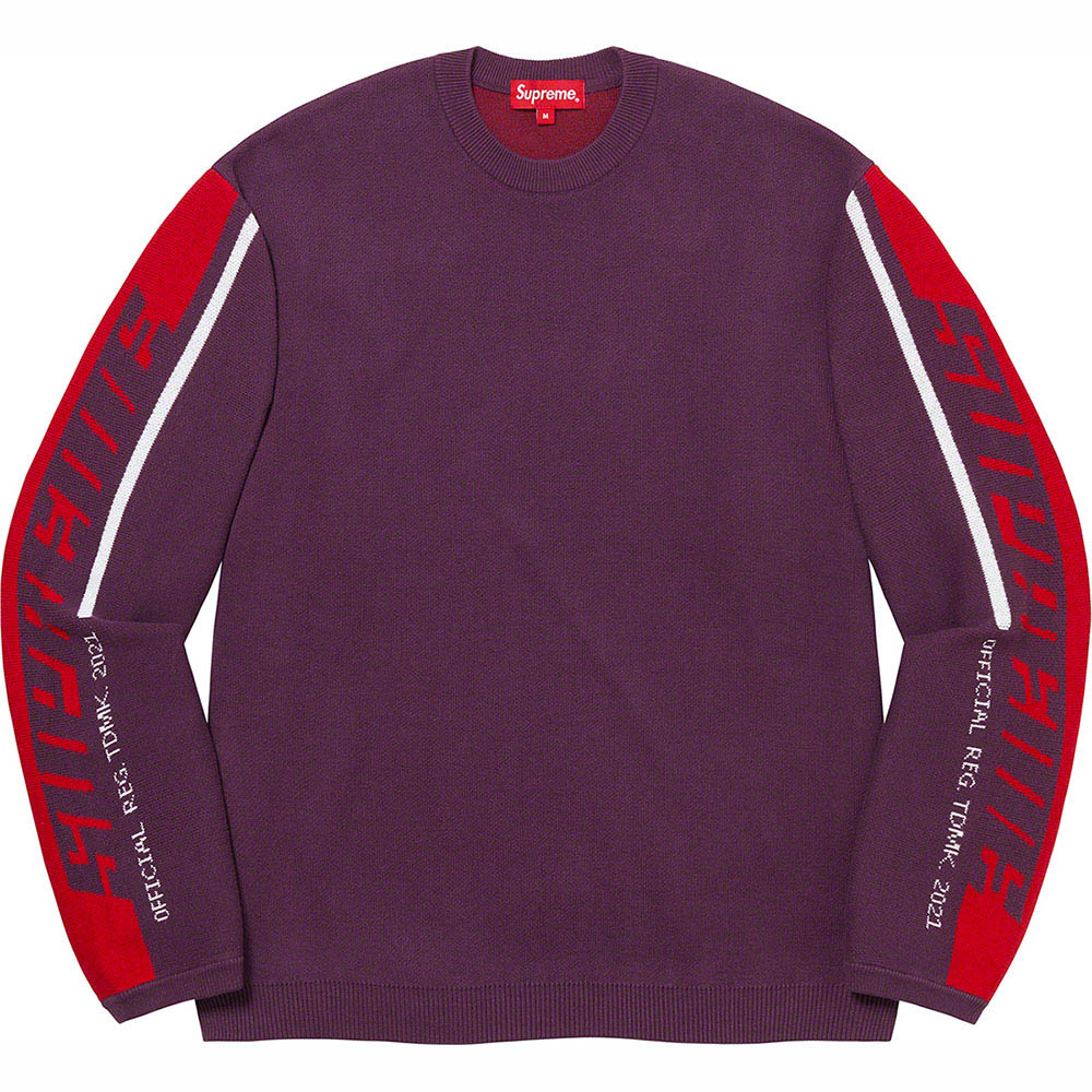 Supreme - supreme CHEST STRIPE RAGLAN SWEATER Mの+marinoxnatal.com.br