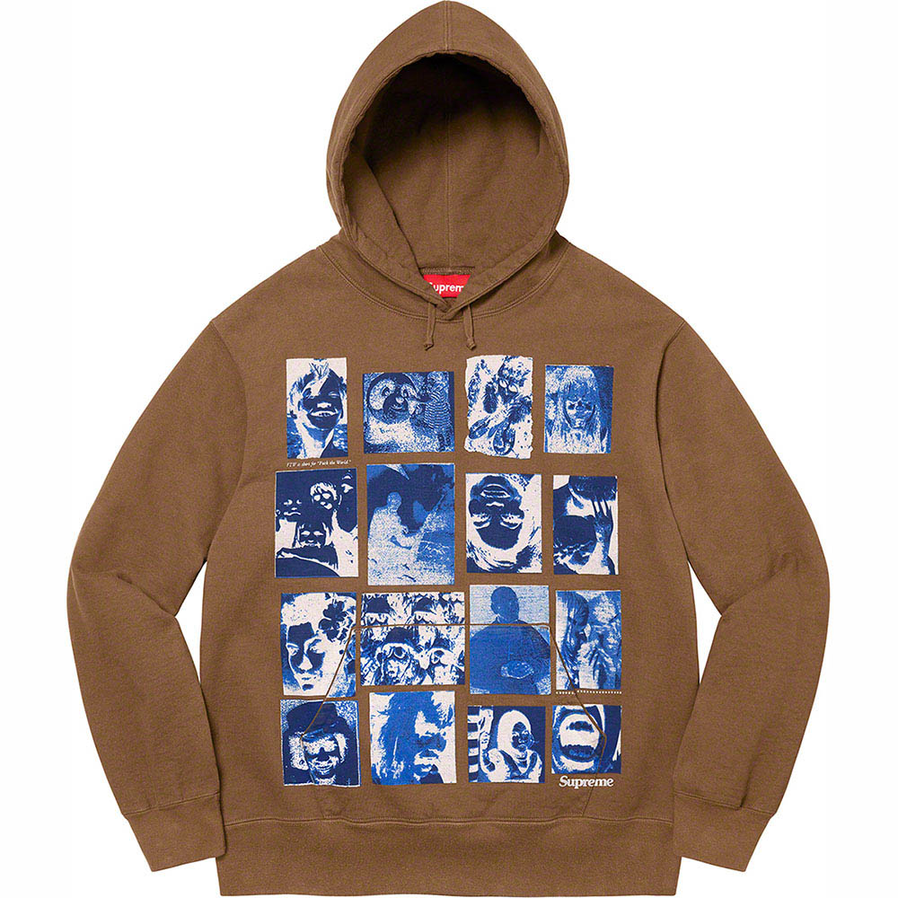 Supreme Collage Grid Hooded Sweatshirt
