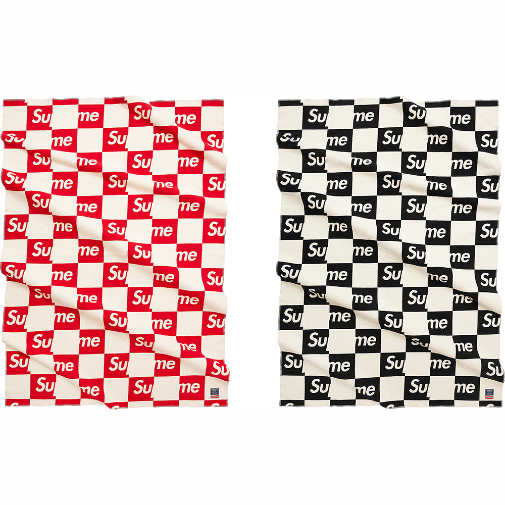 Supreme®/Faribault Woolen Mill Checkerboard Wool Throw | Supreme 21fw