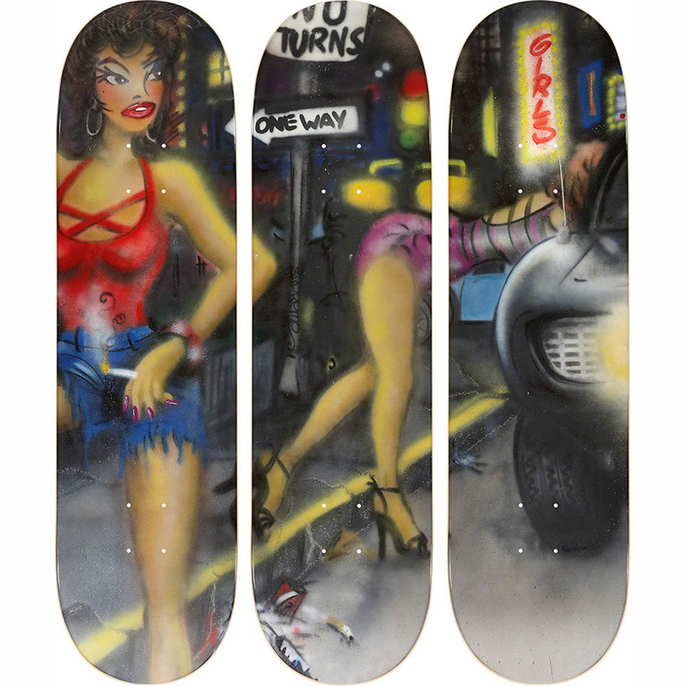 Supreme Lady Pink/Supreme Skateboard