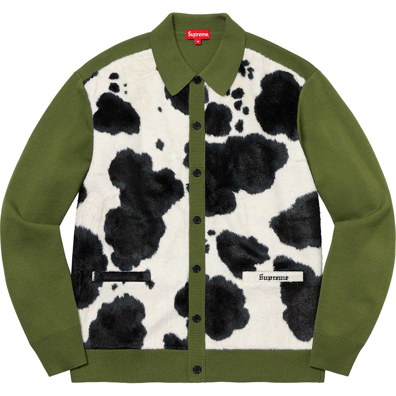 Cow Print Cardigan | Supreme 21fw