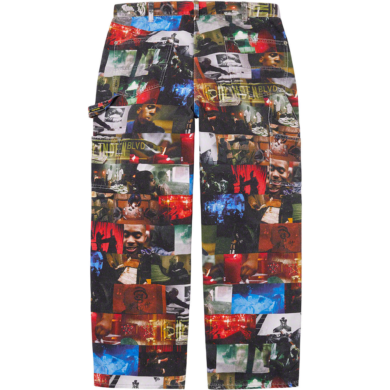Supreme Nas and DMX Collage Double Knee Denim Painter Pant