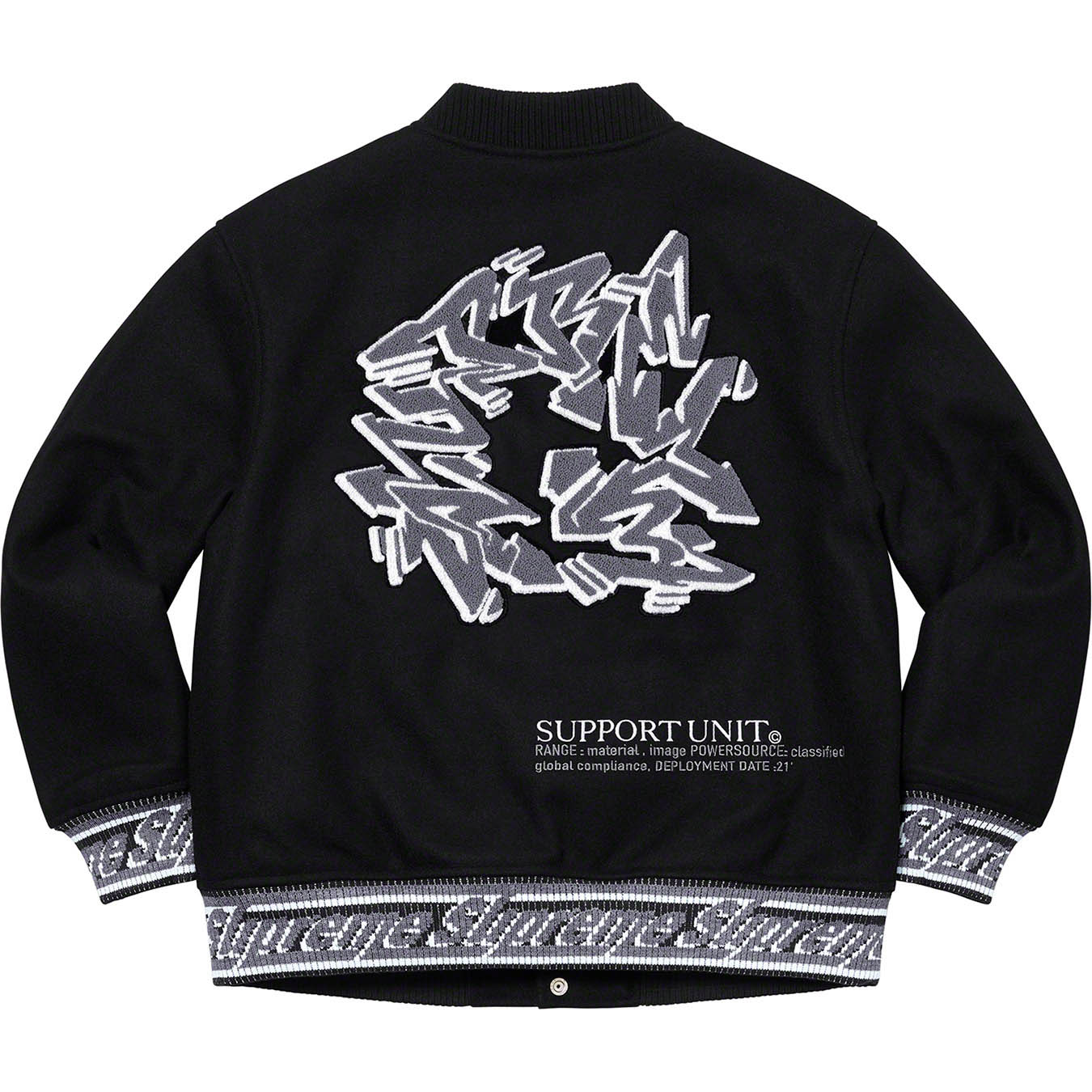 Support Unit Varsity Jacket | Supreme 21fw