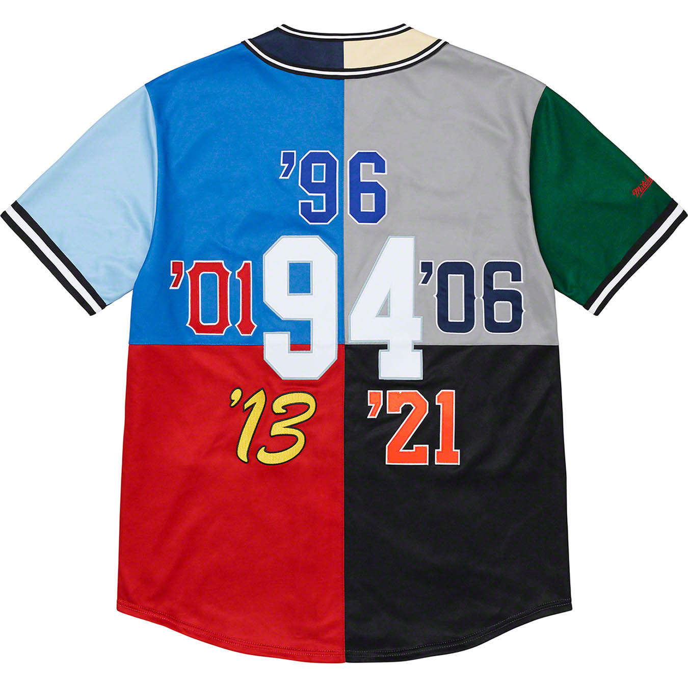 Supreme®/Mitchell & Ness® Patchwork Baseball Jersey | Supreme 21fw