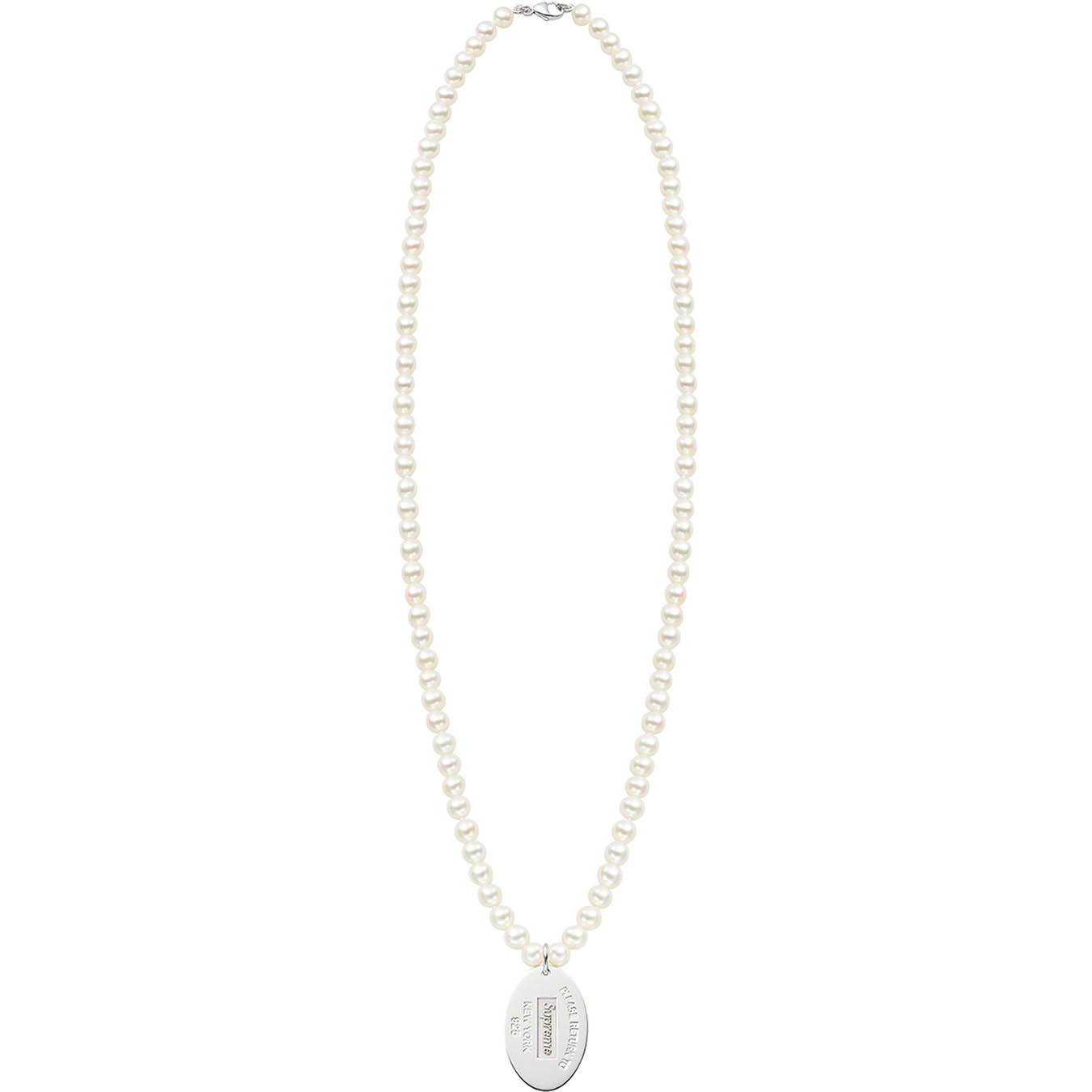 Supreme®/Tiffany & Co. Return to Tiffany Oval Tag Pearl Necklace
