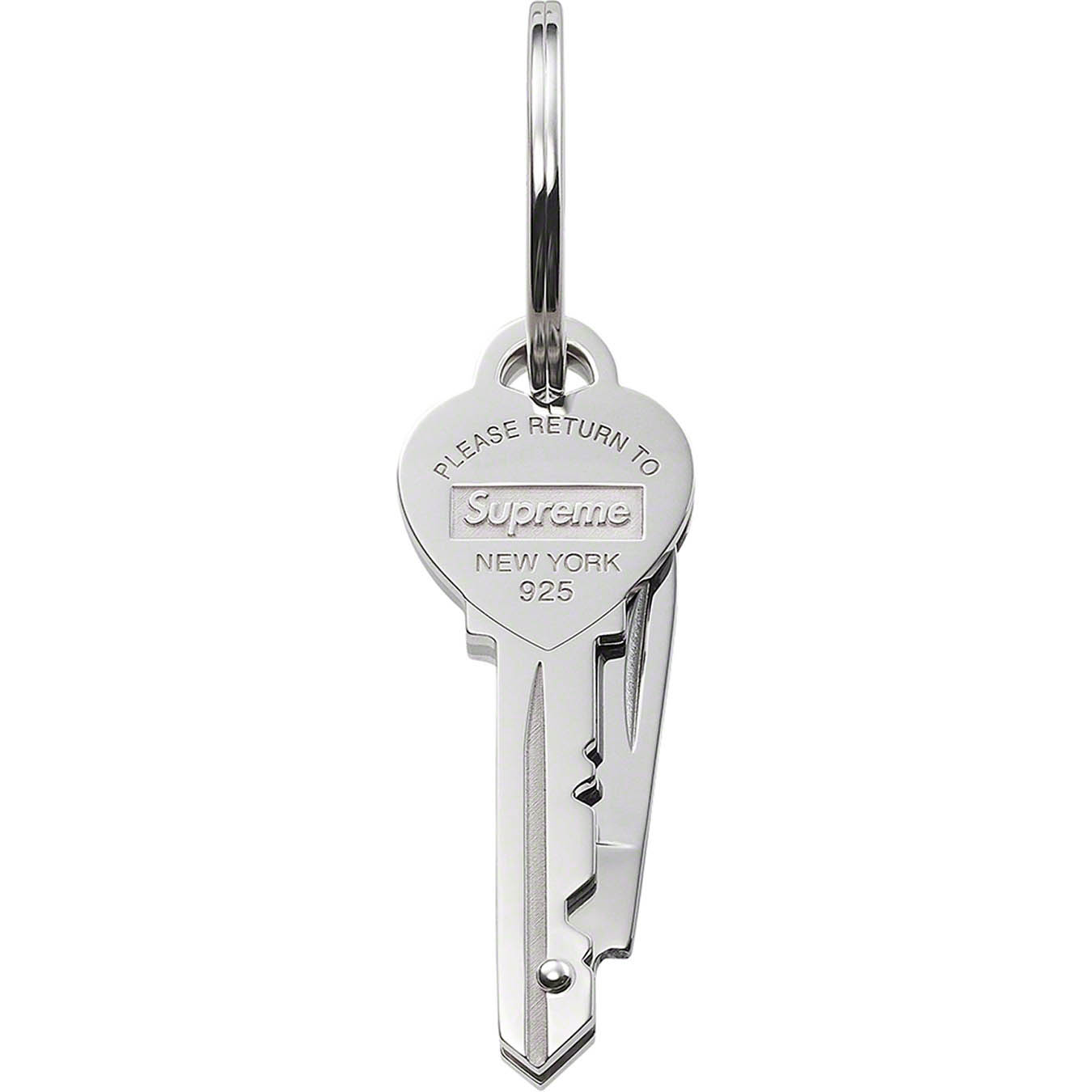 Supreme®/Tiffany & Co. Return to Tiffany Heart Knife Key Ring