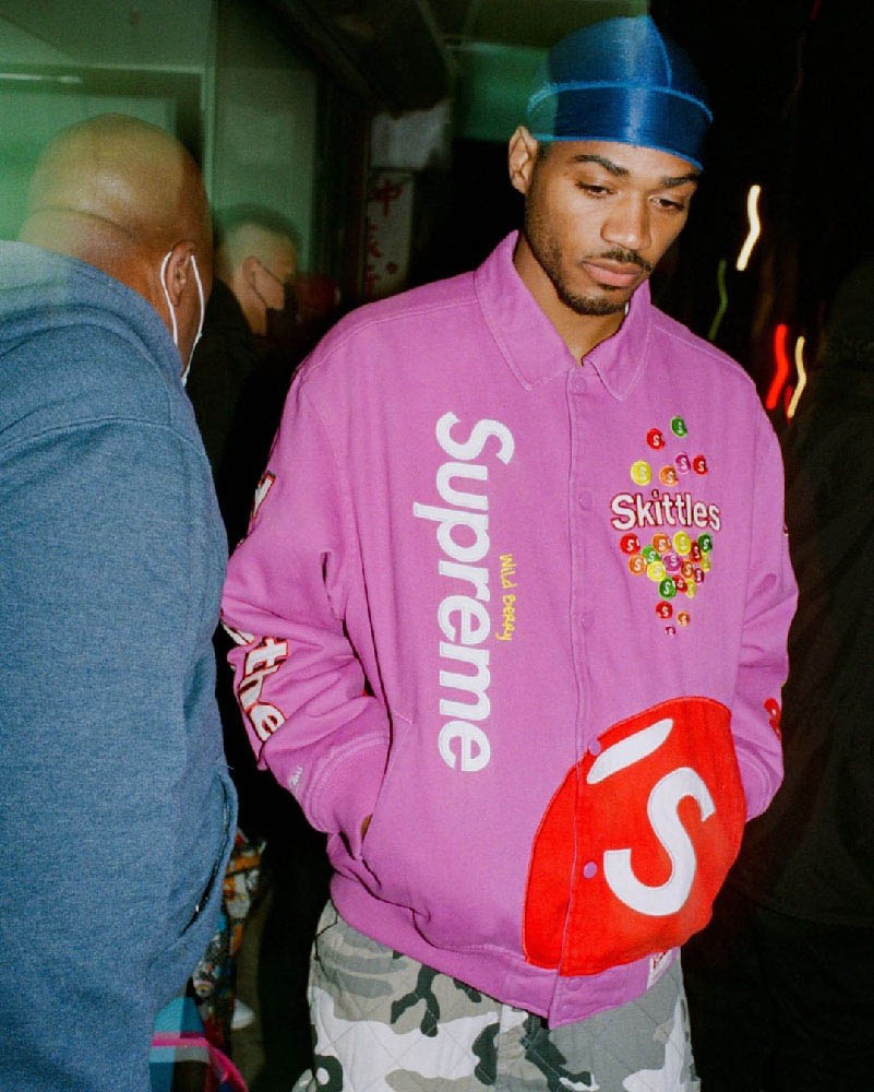 Supreme®/Skittles®/Mitchell & Ness® Varsity Jacket