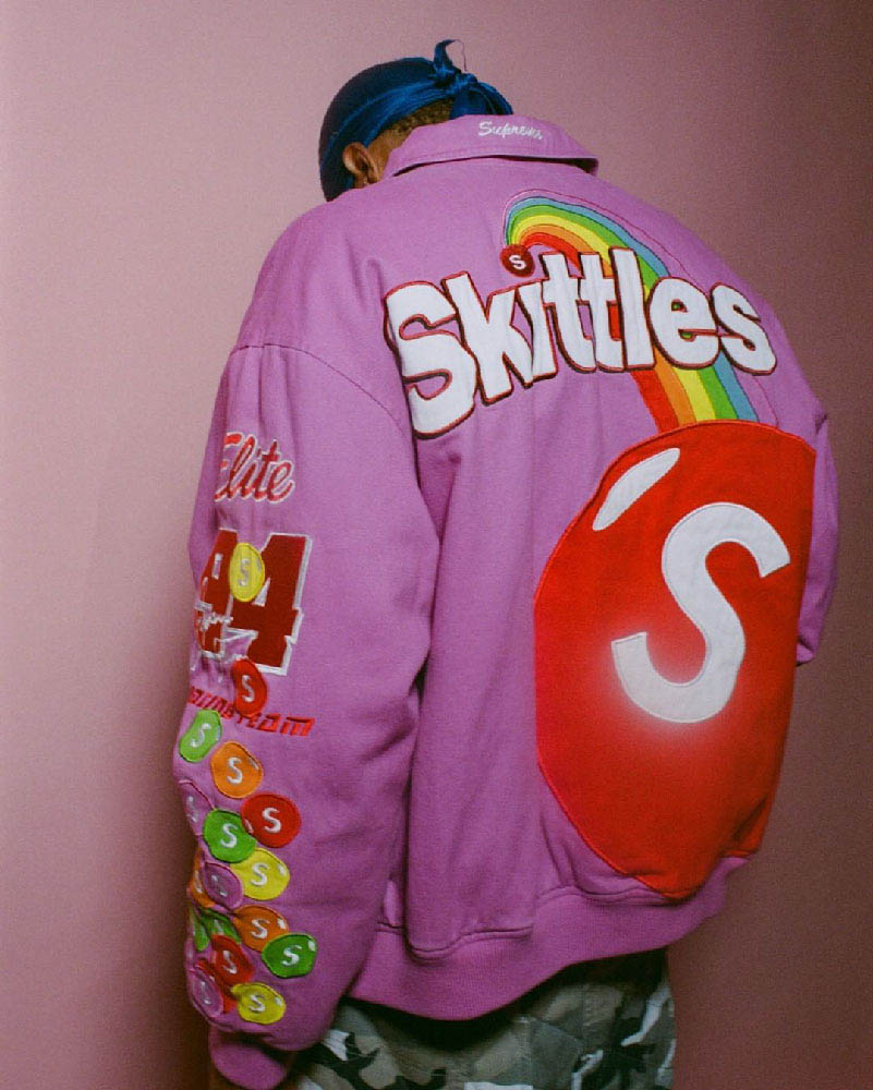 Supreme®/Skittles®/Mitchell & Ness® Varsity Jacket