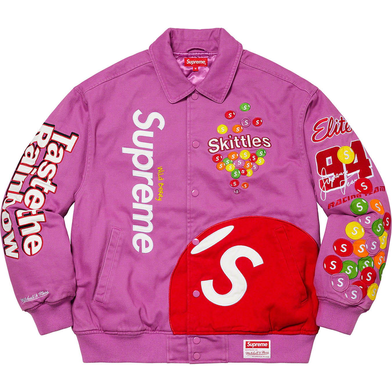 Supreme®/Skittles®/Mitchell & Ness® Varsity Jacket