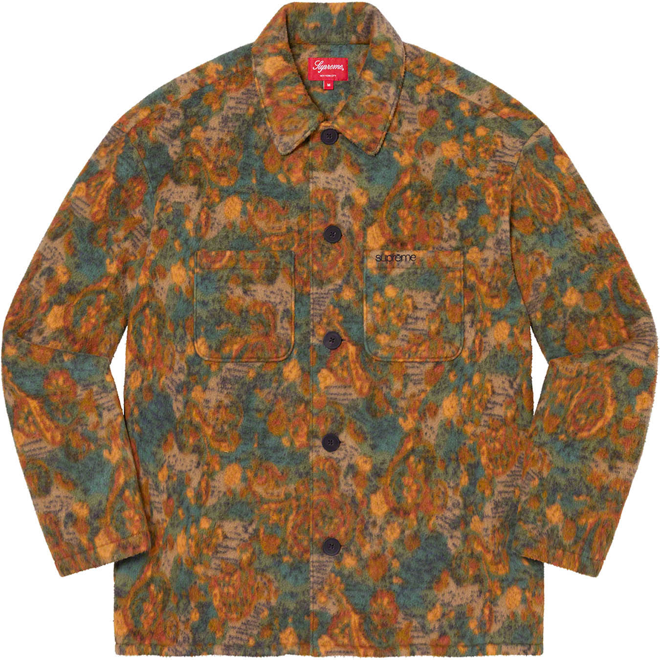 Paisley Fleece Shirt | Supreme 21fw