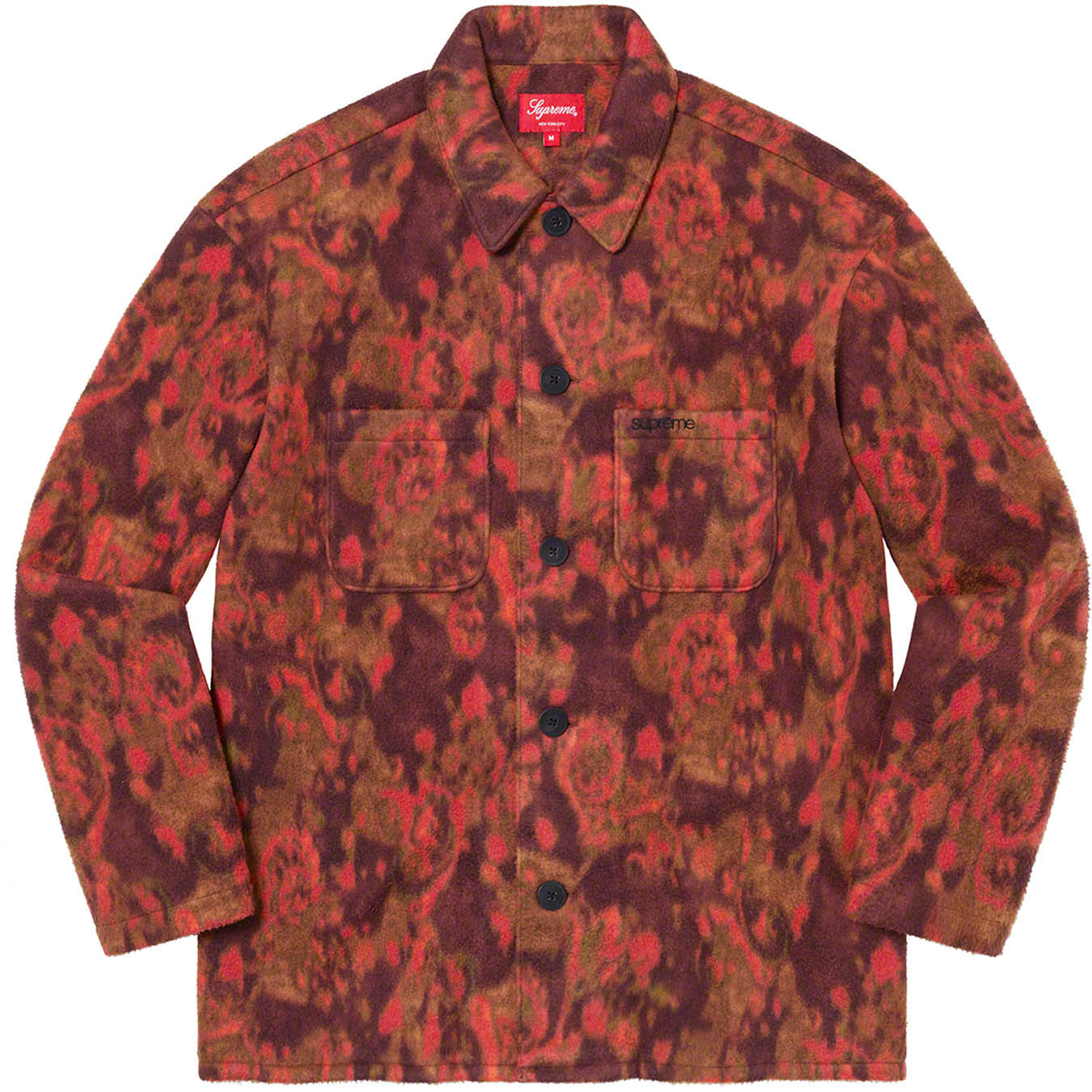 Supreme 21aw Paisley Fleece Shirtsupreme