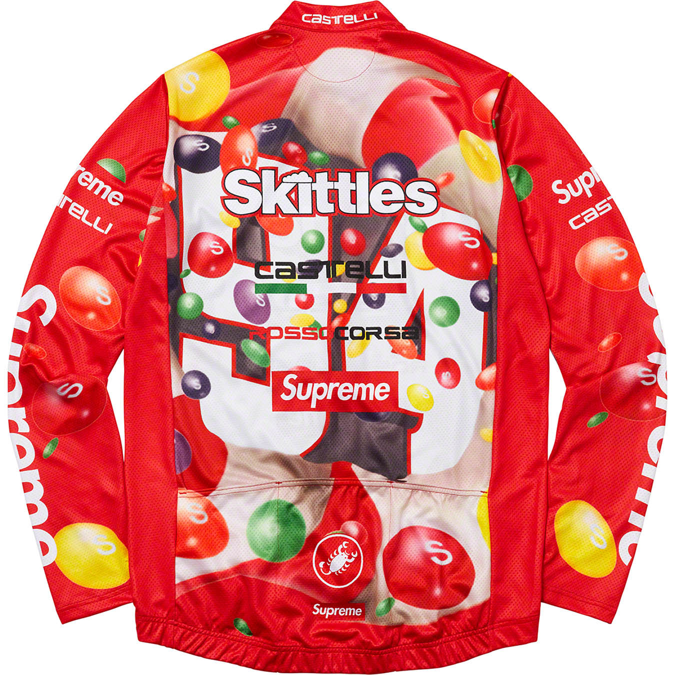 Supreme®/Skittles®/Castelli L/S Cycling Jersey