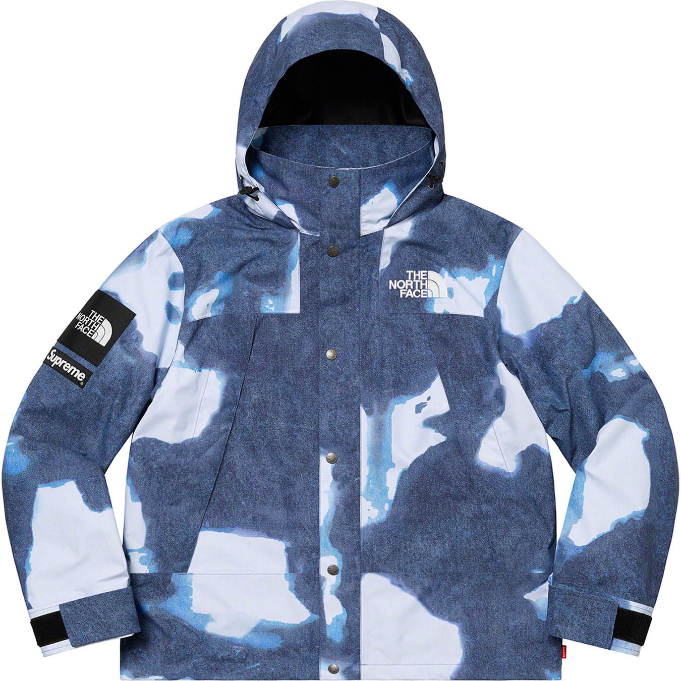 Supreme North Face  Bleached indigo マンパパーカー