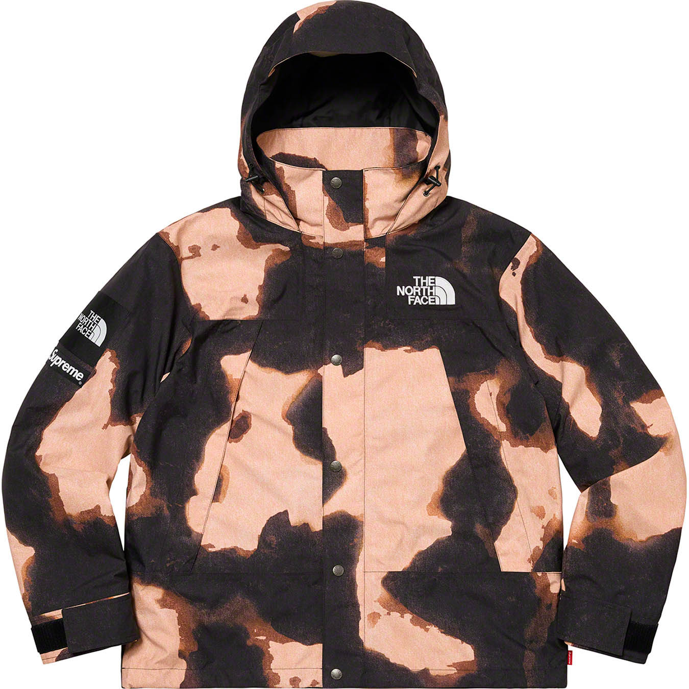 Supreme®/The North Face® Bleached Denim Print Mountain Jacket 