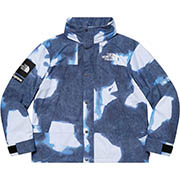 Supreme®/The North Face® Bleached Denim Print Fleece Jacket 