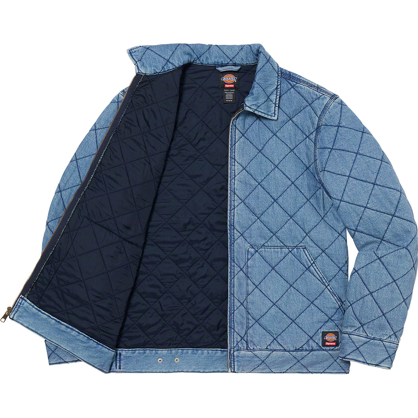 supreme dickies quilted work jacket