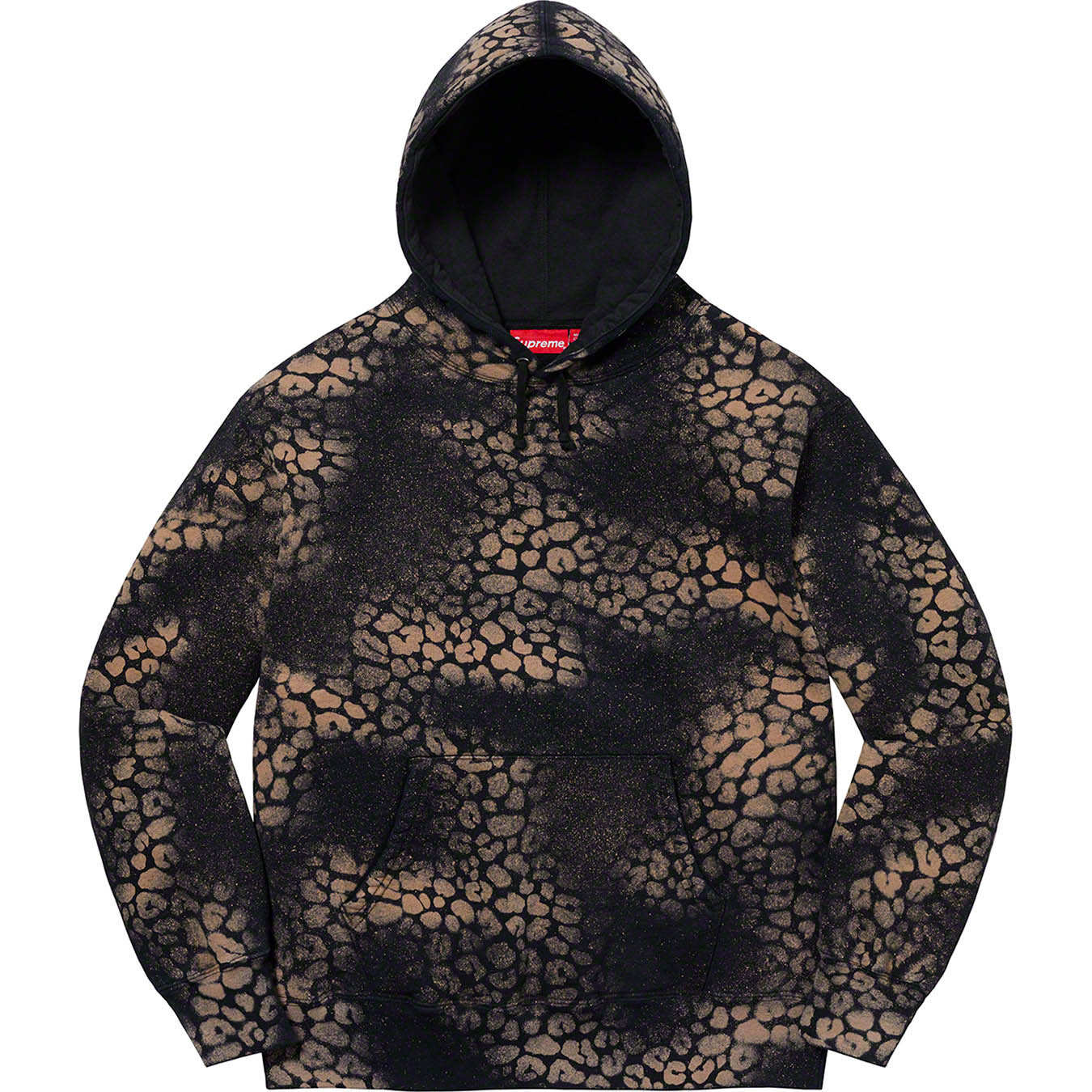 Supreme Bleached Leopard Hooded Sweatshirt