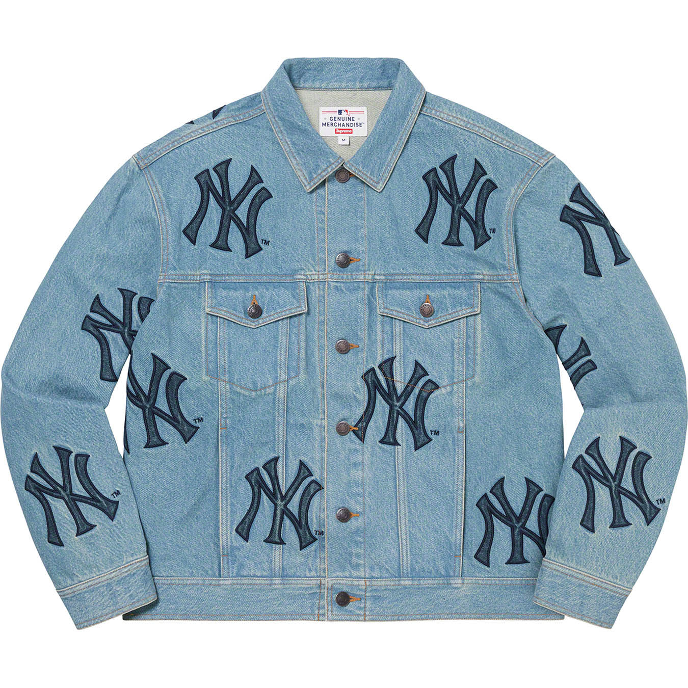 Supreme New York Yankees Denim Jacket M - Gジャン/デニムジャケット