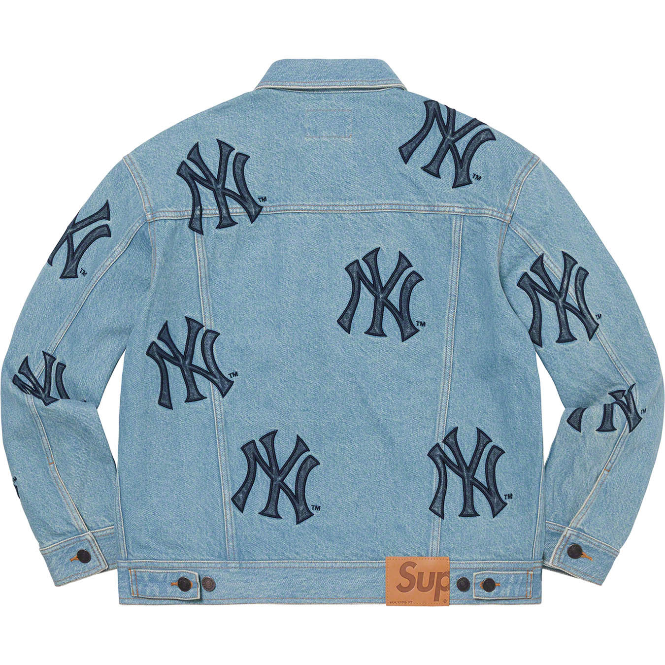 Supreme®/New York Yankees™ Denim Trucker Jacket | Supreme 21fw