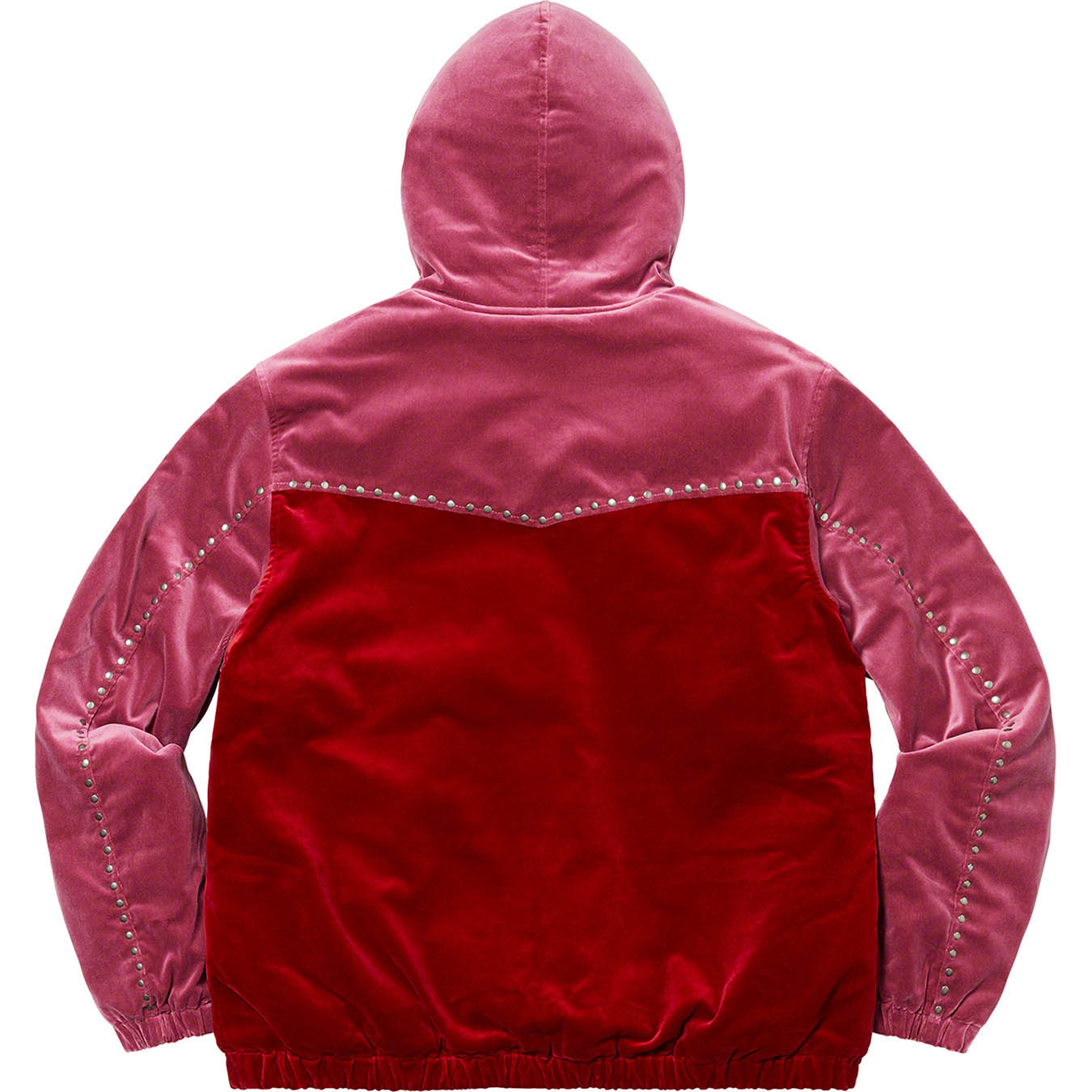 Supreme Studded Velvet Hooded Work Jacket