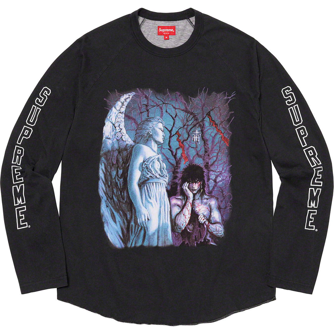 Supreme/The Crow Raglan L/S Top | Supreme 21fw