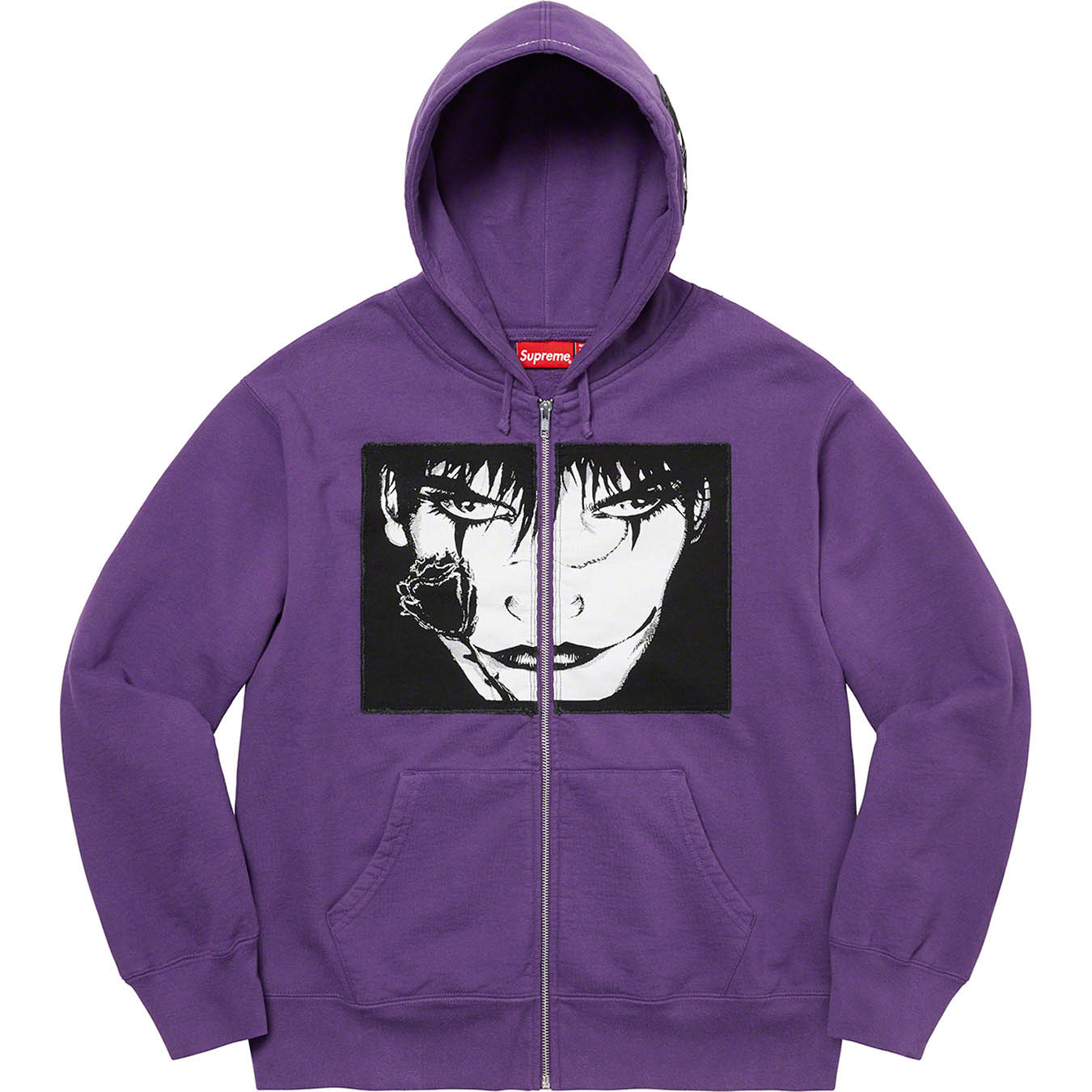 中古品にご理解願いますSupreme TheCrow Zip Up Hooded Sweatshirt