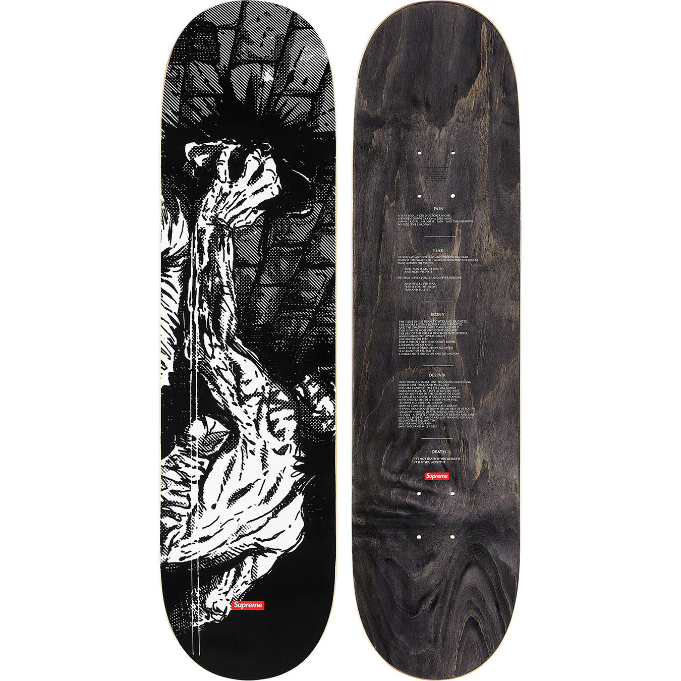 Supreme/The Crow Skateboard