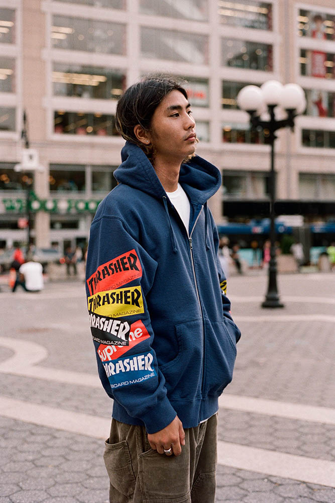 夏・お店屋さん Supreme × THRASHER HOODED SWEATSHIRT M | ochge.org