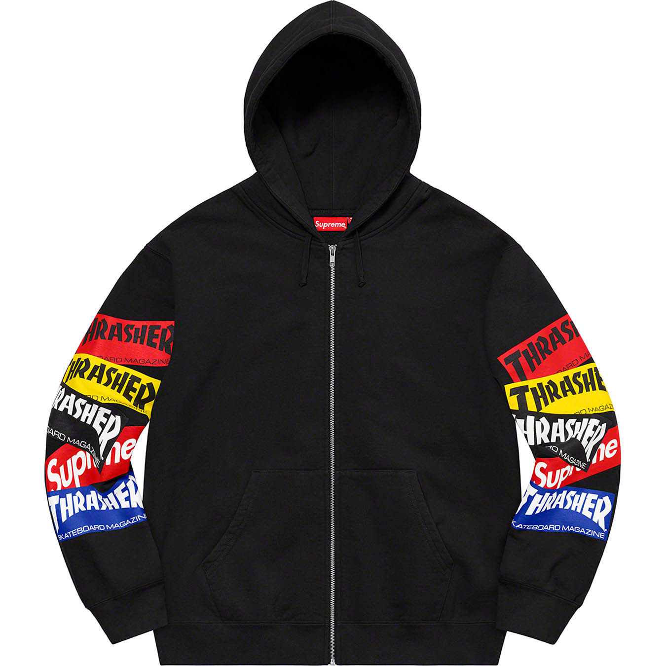 Supreme®/Thrasher® Multi Logo Zip Up Hooded Sweatshirt