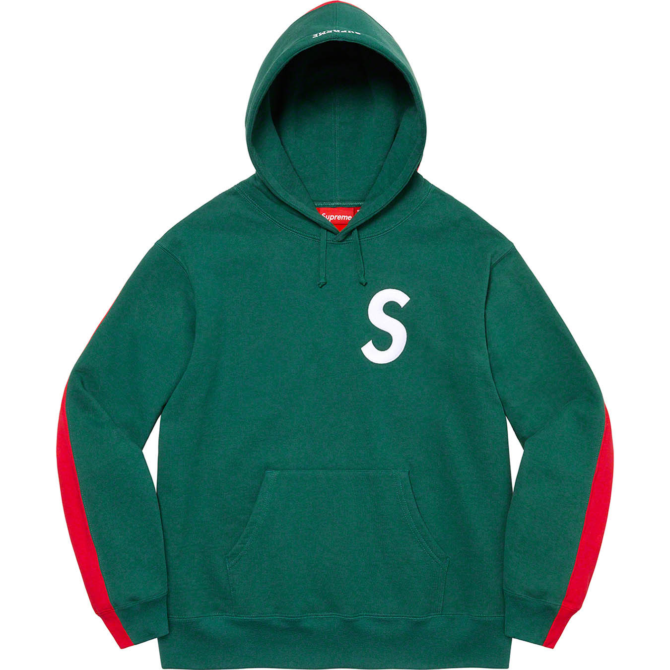 Supreme S Logo Split Hooded Sweatshirt