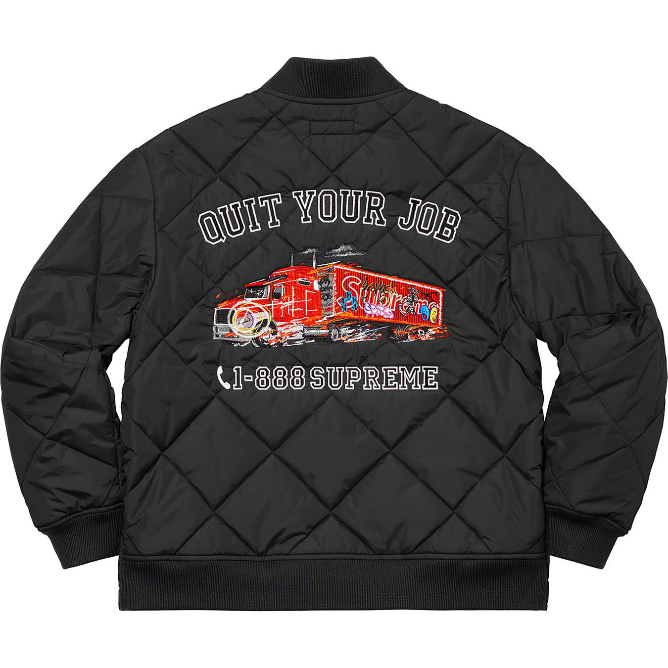 Quit Your Job Quilted Work Jacket | Supreme 21fw