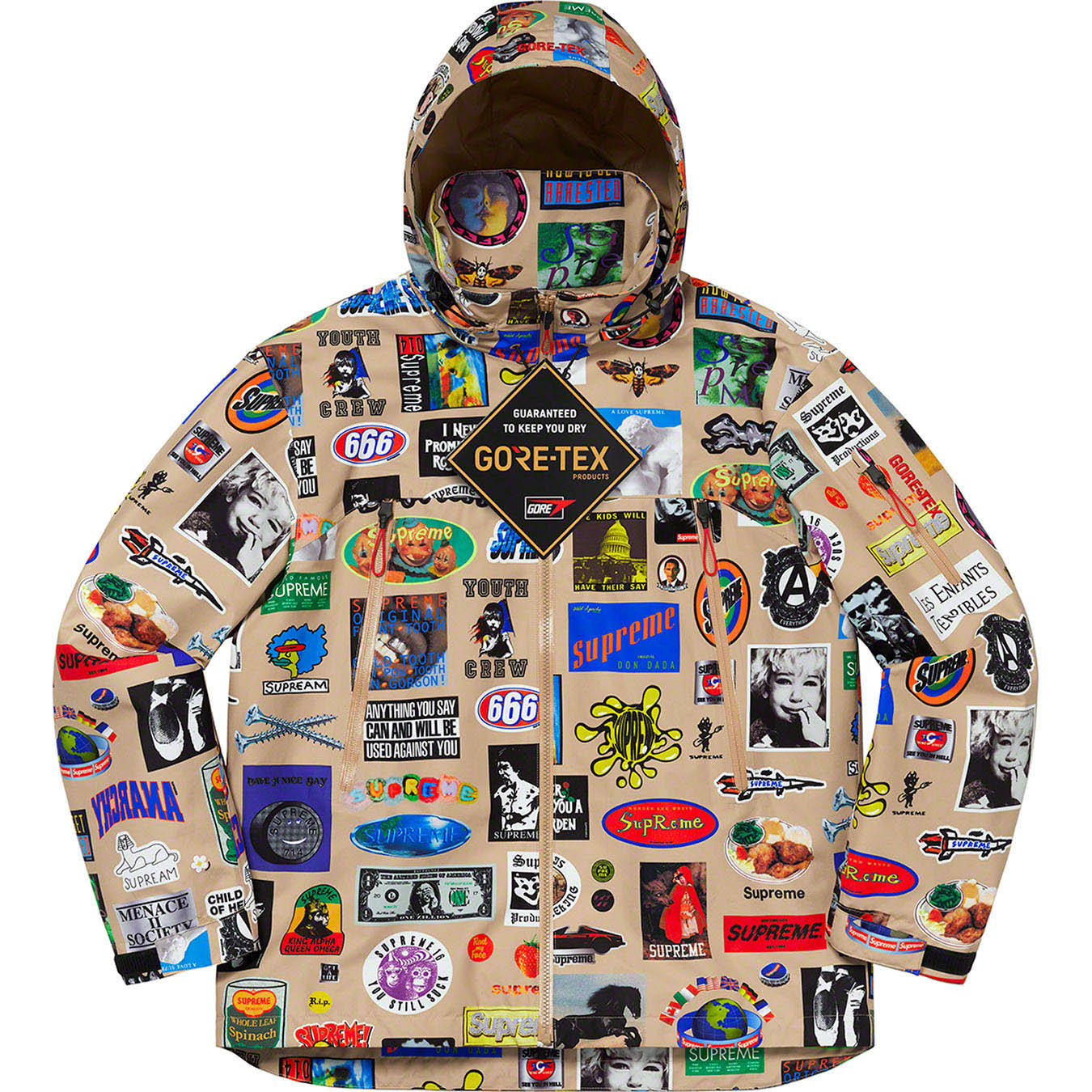 supreme GORE-TEX Stickers Shell jacket | gulatilaw.com