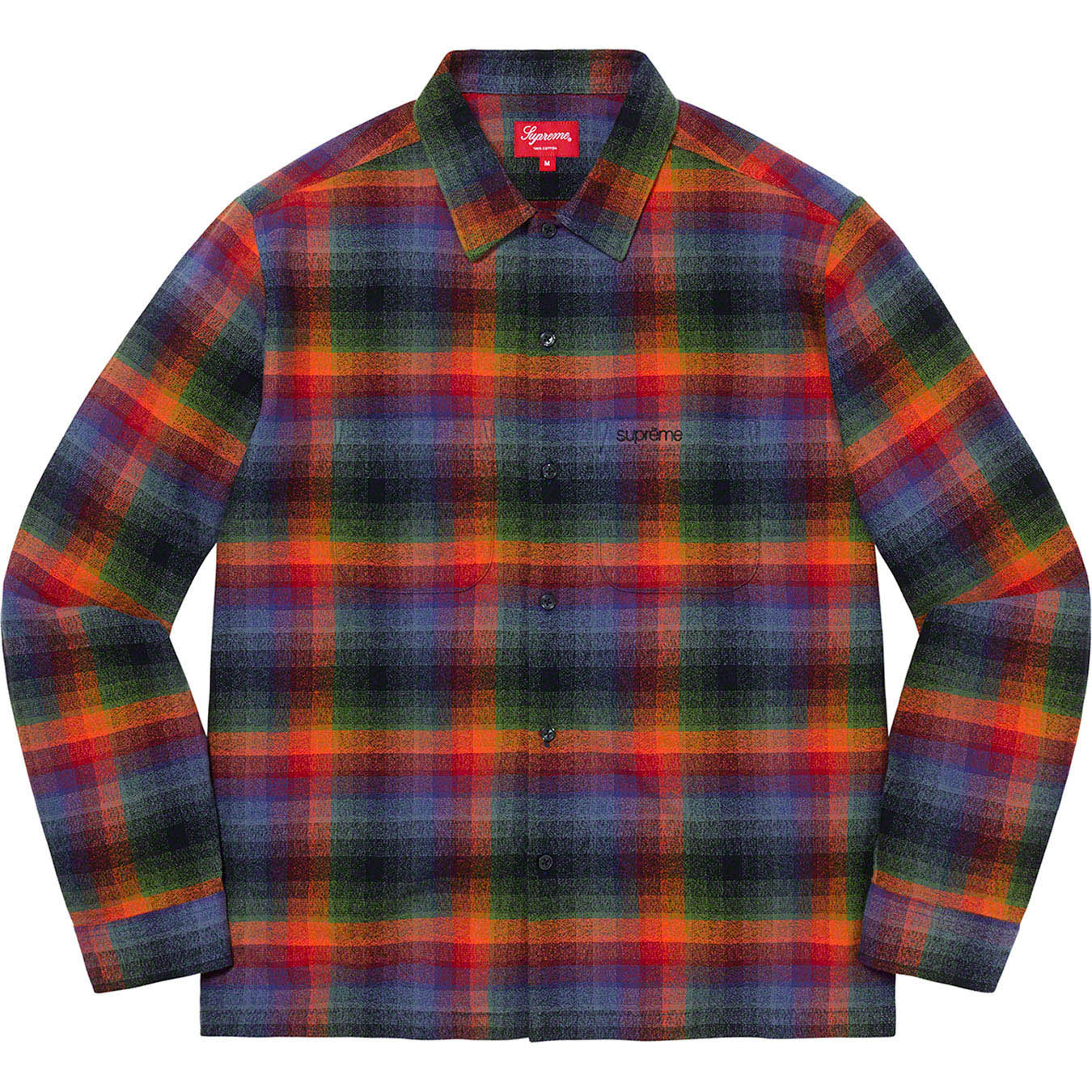 M Multicolor Supreme Plaid Flannel Shirt www.krzysztofbialy.com