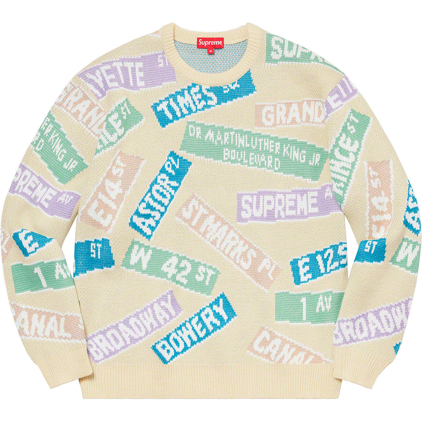Supreme Street Signs Sweater