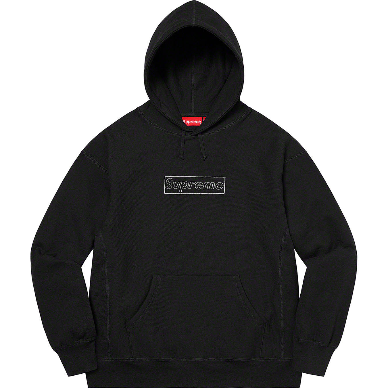 Supreme KAWS Chalk Logo Hooded カウズ L