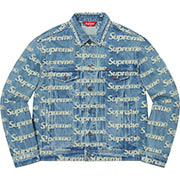 Frayed Logos Denim Trucker Jacket | Supreme 21ss