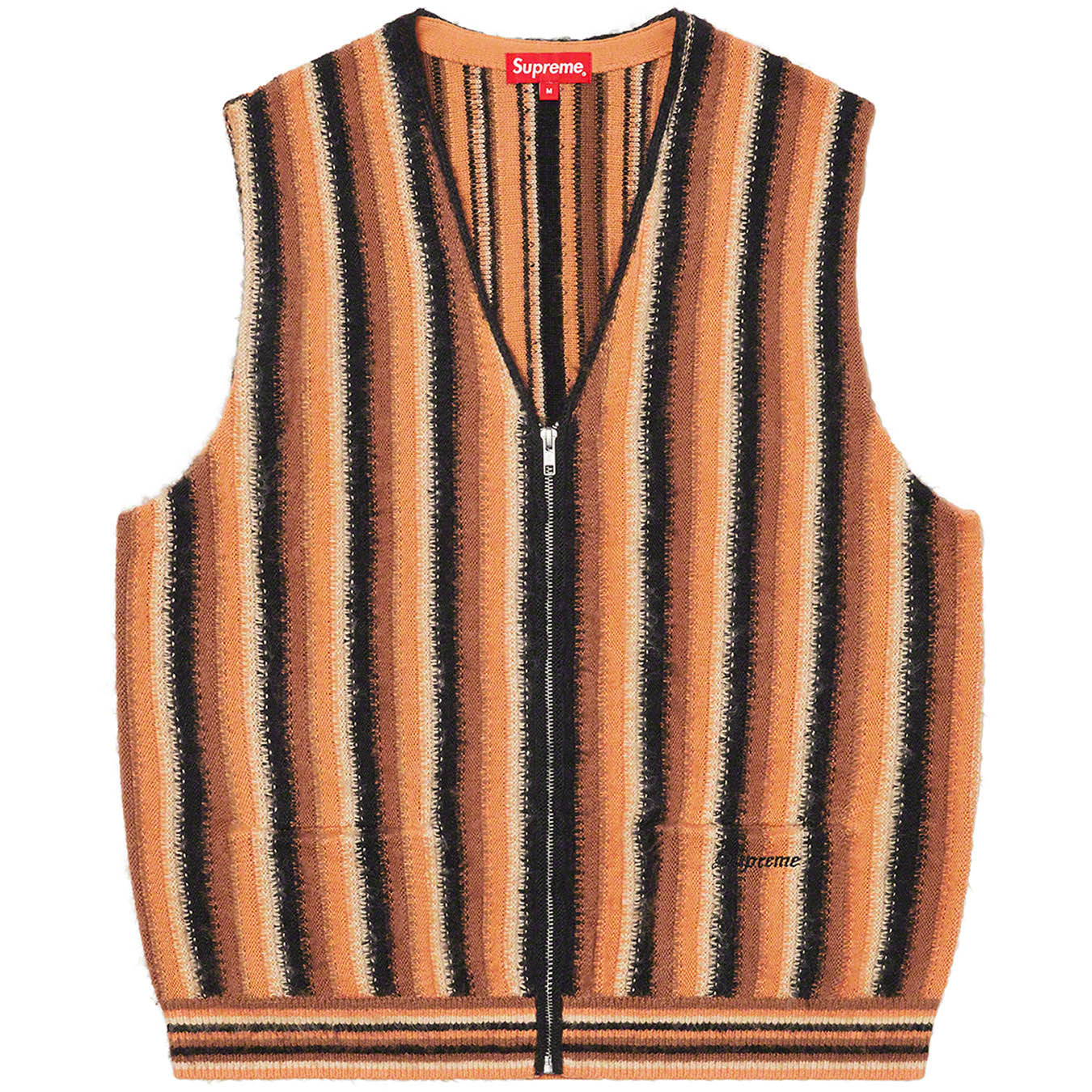 季節感春秋冬Supreme Stripe Sweater Vest：XL