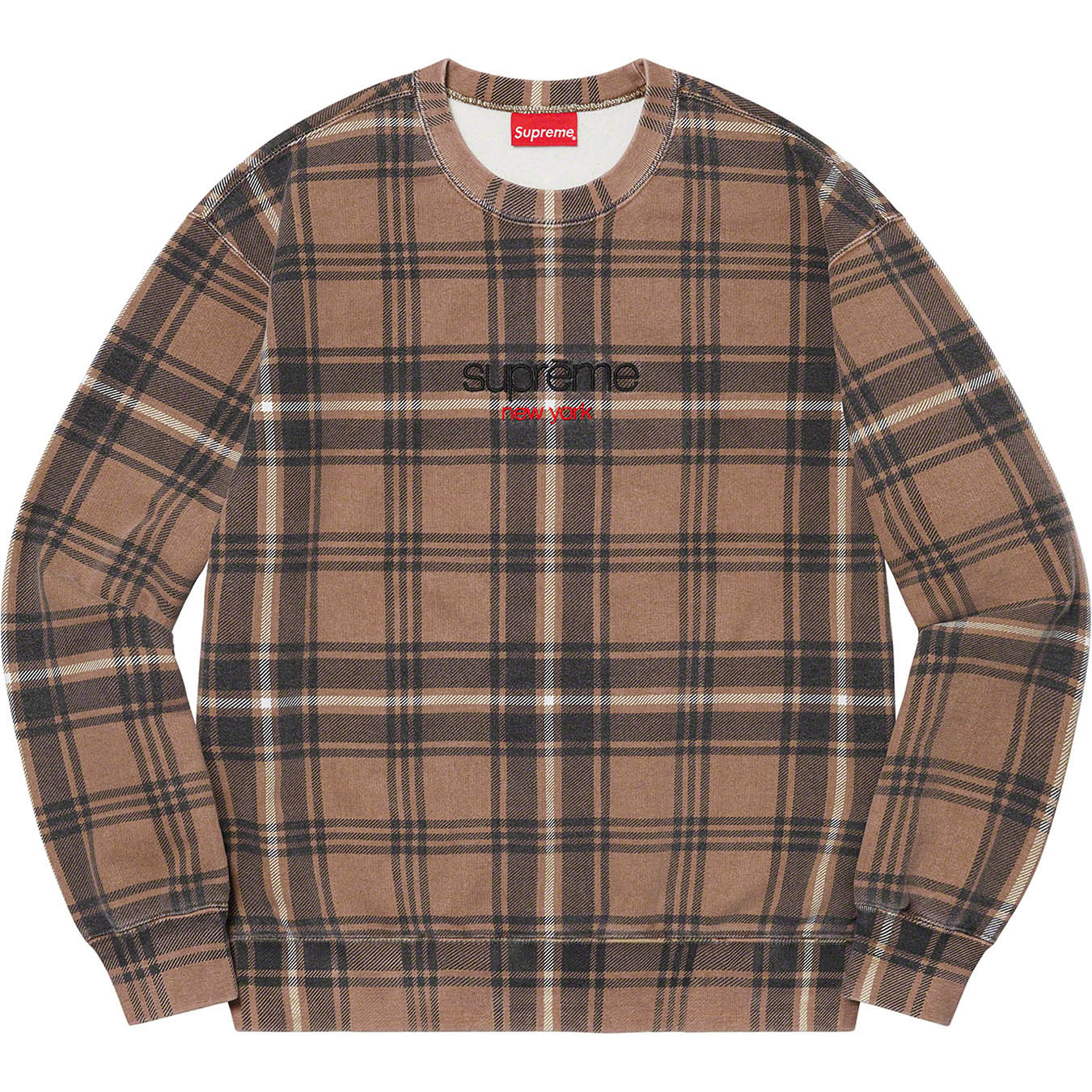 【平日セール】Supreme - Plaid Crewneck