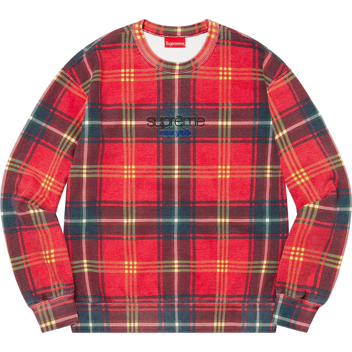 Supreme Plaid Crewneck シュプリーム スウェットメンズ - www