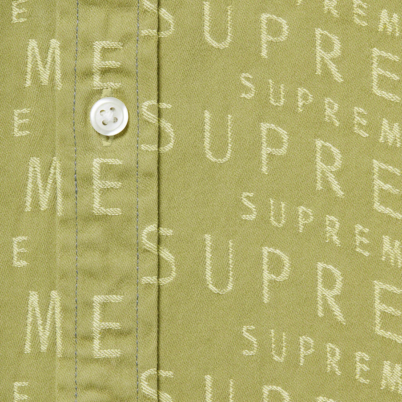 Warp Jacquard Logos Denim Shirt | Supreme 21ss