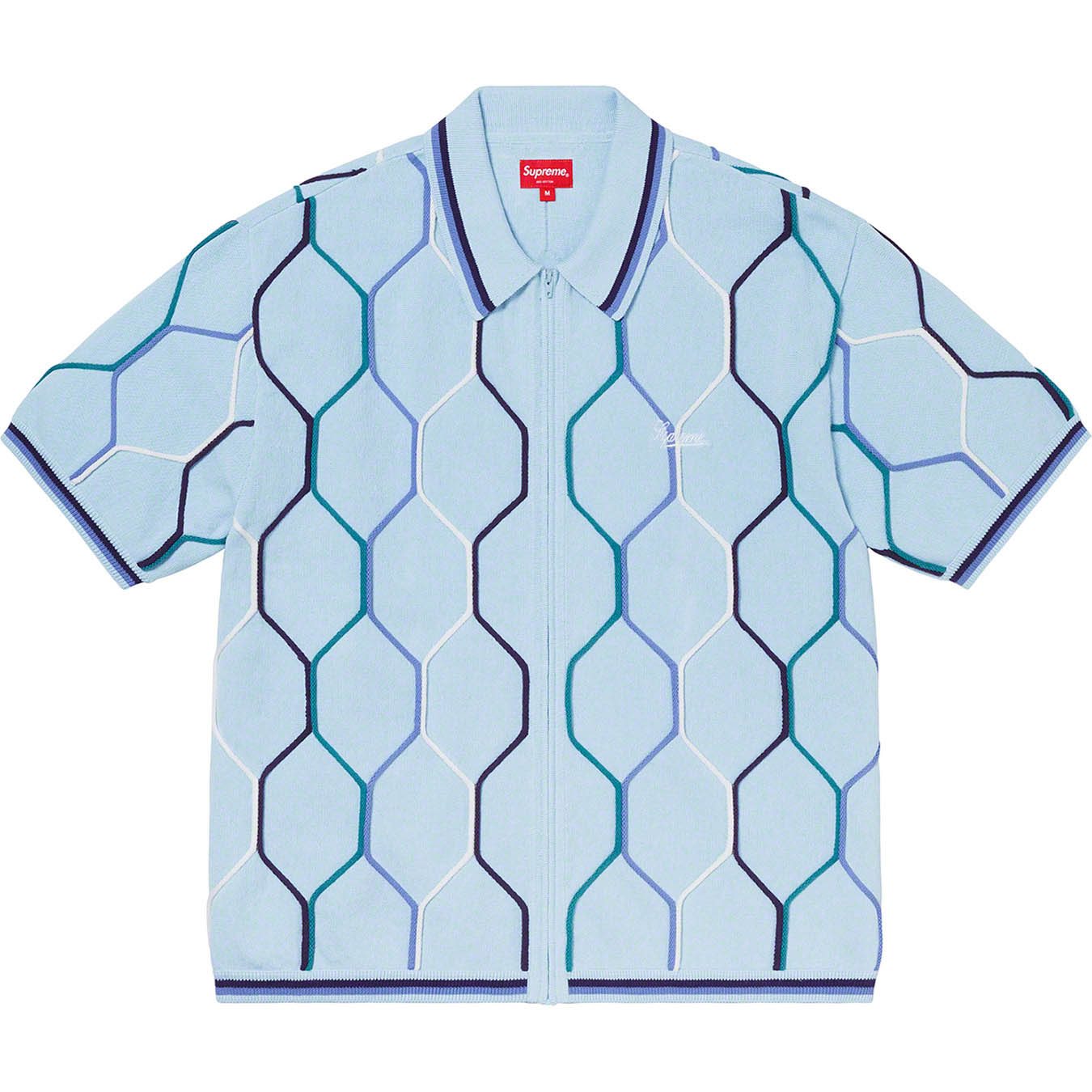 Supreme Hex Zip Up Polo