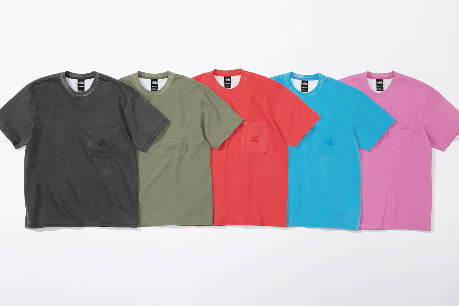 Supreme®/The North Face® Pigment Printed Pocket Tee | Supreme 21ss