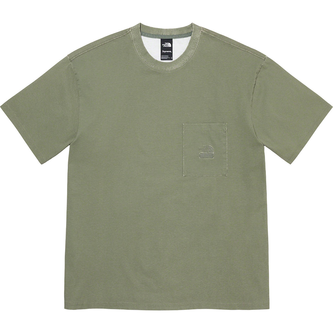 Supreme®/The North Face® Pigment Printed Pocket Tee | Supreme 21ss