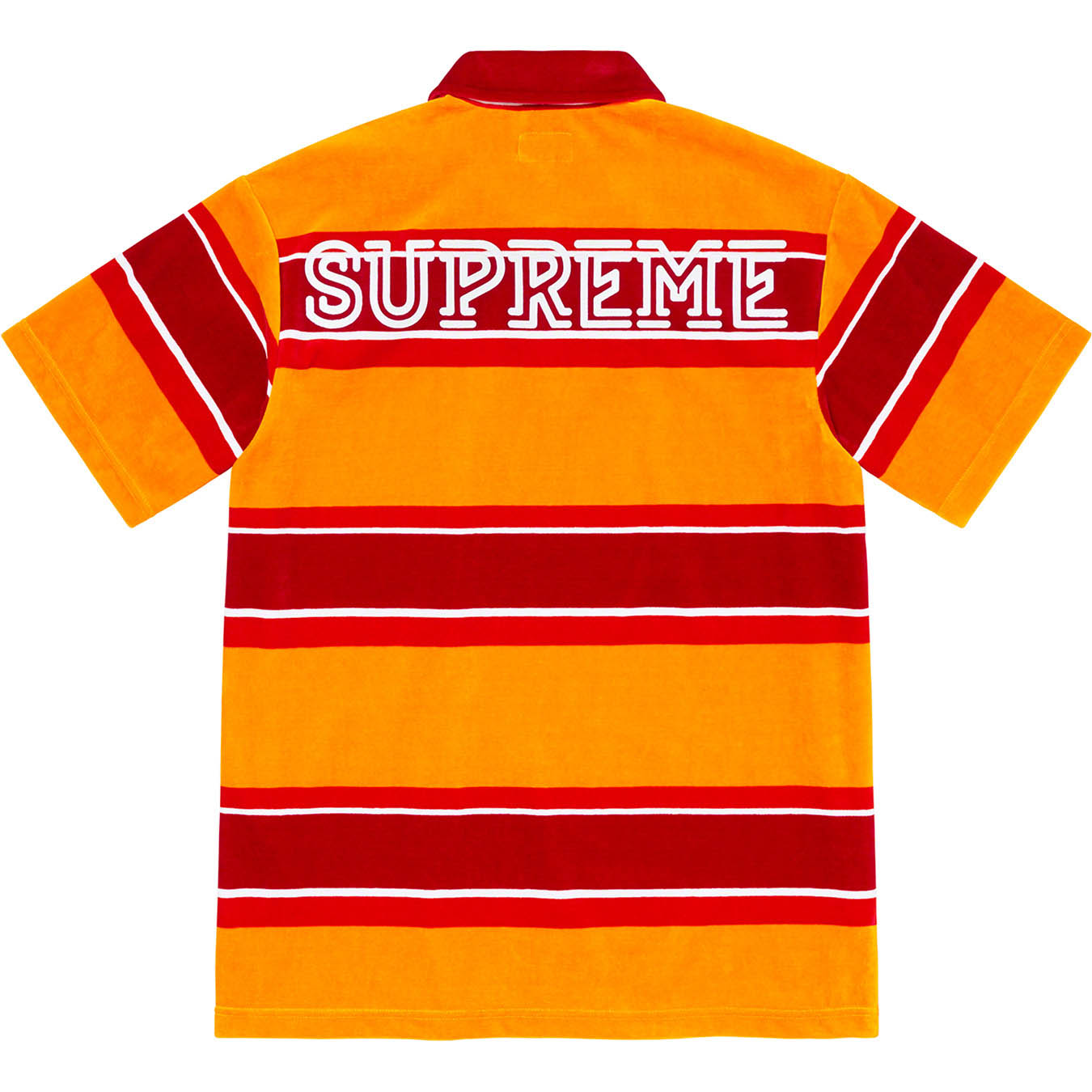 Stripe Velour Polo | Supreme 21ss