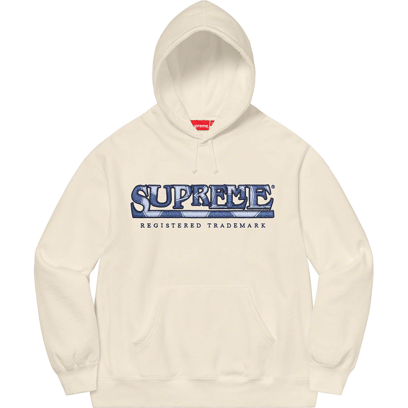 Supreme Denim Logo Hooded Sweatshirt