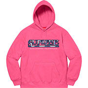 Supreme Denim Logo Hooded Sweatshirt