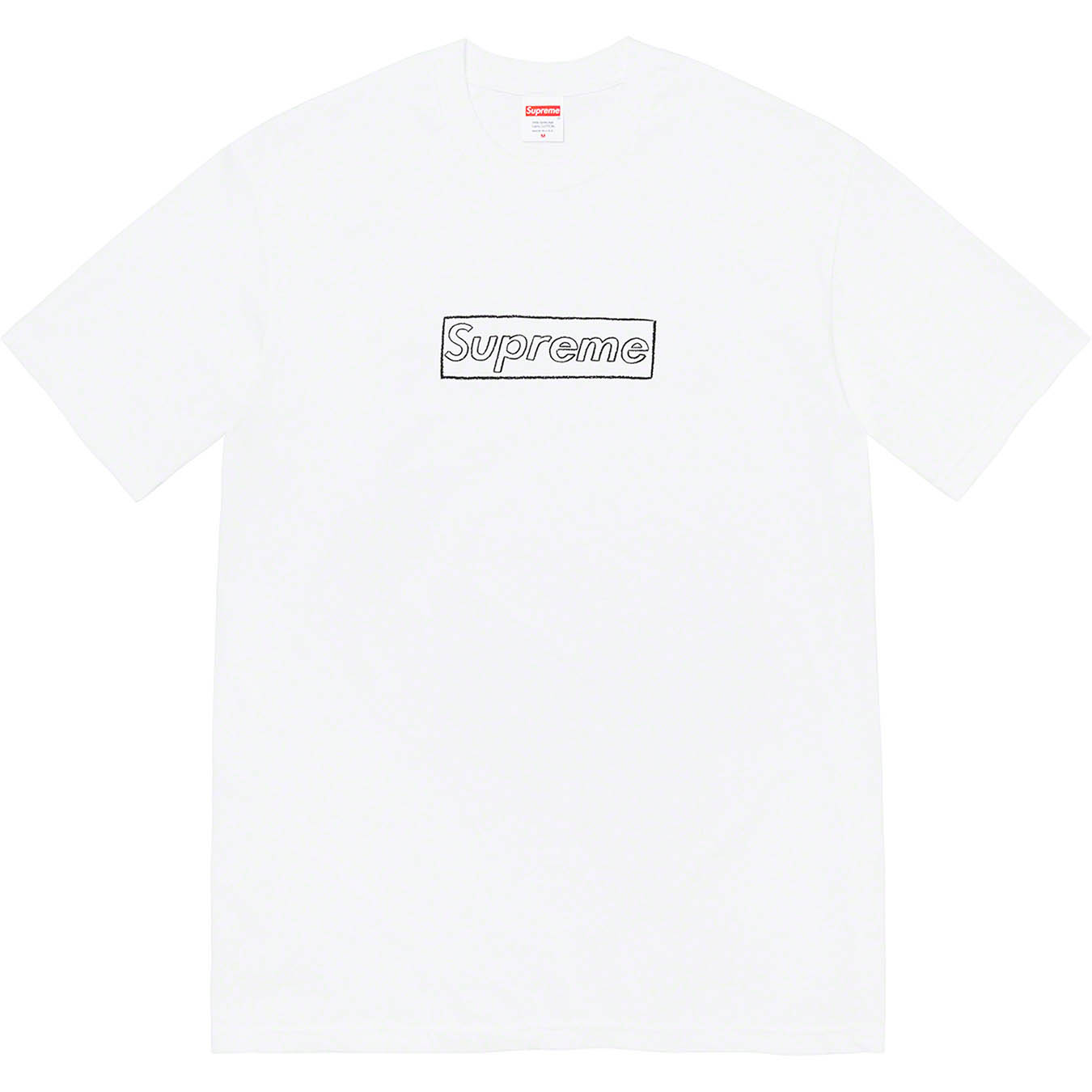 Supreme KAWS Chalk Logo Tee "White"トップス